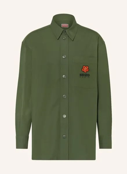 Оверсайз-рубашка Kenzo, зеленый