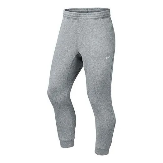 Nike Fleece Stay Warm Solid Color Casual Sports Bundle Feet, серый