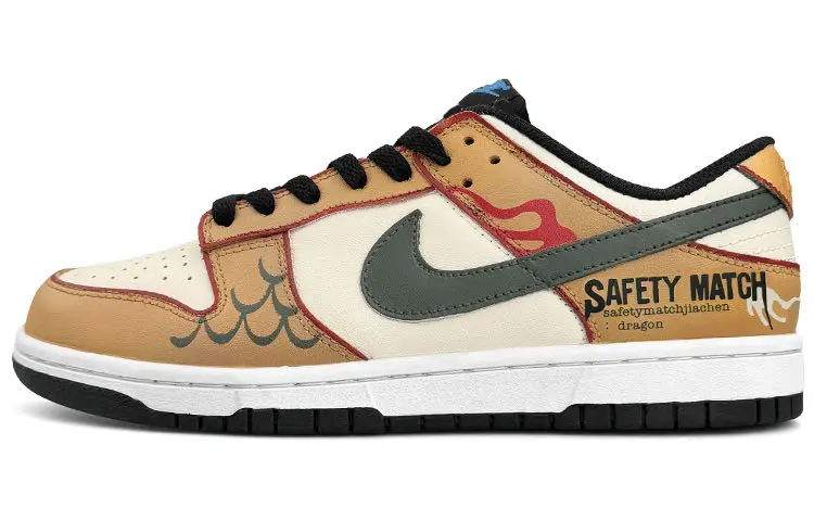 Кроссовки Nike Dunk Skateboarding Shoes Women's Low-top Green, хаки