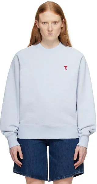 Синий свитшот Ami de Cœur Ami Paris, цвет Heather blue