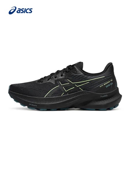 Кроссовки мужские Asics GT00 12 GTX со стабильной поддержкой, черный / зеленый