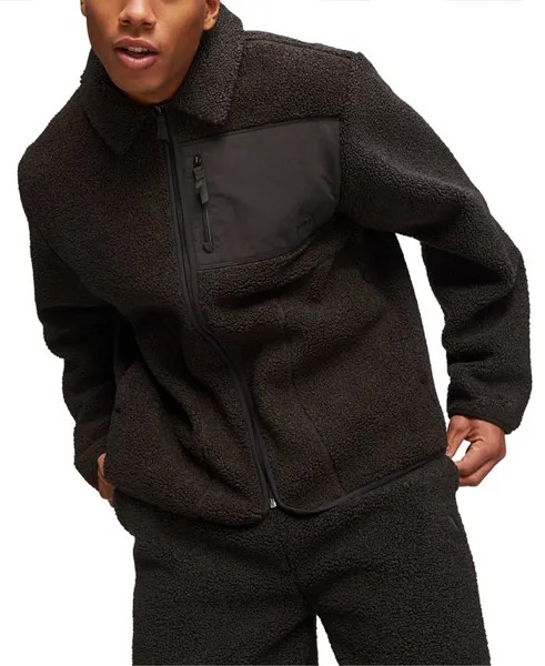Мужская классическая флисовая куртка на молнии спереди Puma, черный