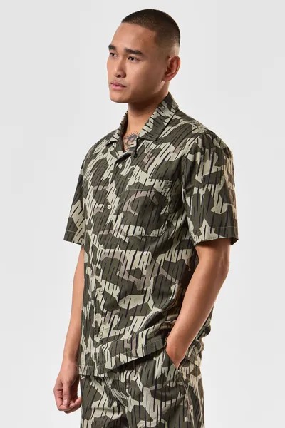 Мужская камуфляжная рубашка Castle Rain Camo Monuriki Weekend Offender, зеленый