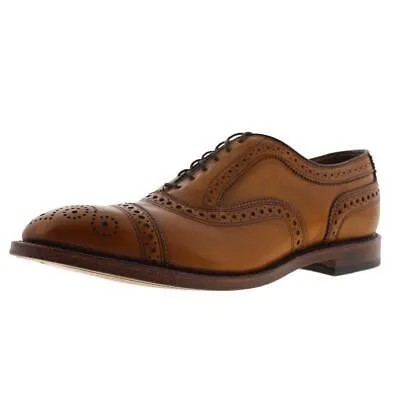 Мужские коричневые кожаные оксфорды Allen Edmonds Strand 11,5 Medium (D) BHFO 0430