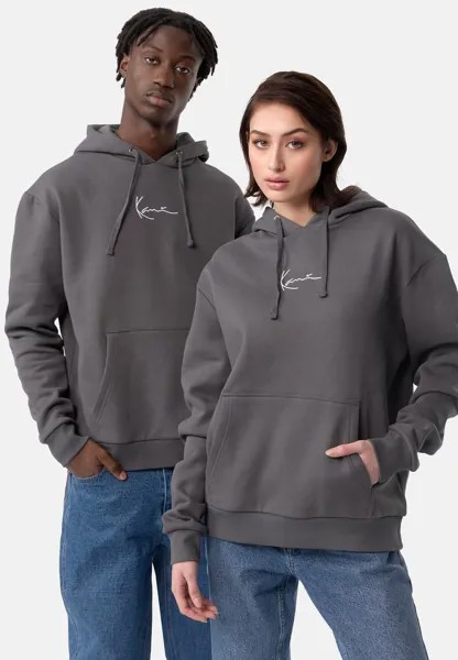 Толстовка SMALL SIGNATURE ESSENTIAL HOODIE UNISEX Karl Kani, антрацит