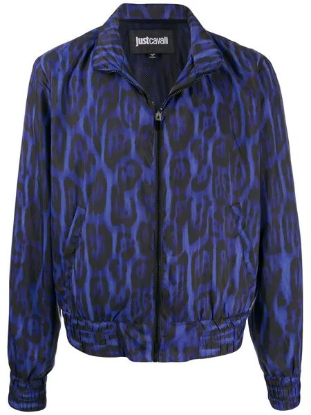 Just Cavalli куртка с леопардовым принтом на молнии