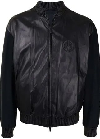 Giorgio Armani бомбер с контрастными рукавами