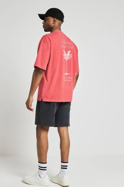 Спортивная футболка atherton стандартного кроя River Island, красный