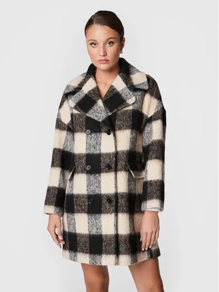 Шерстяное пальто обычного кроя Red Valentino, бежевый