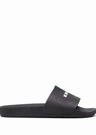Rick Owens шлепанцы с открытым носком и логотипом