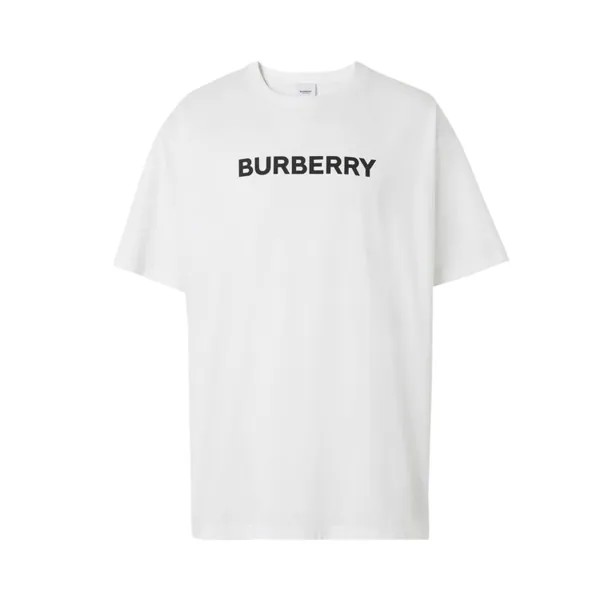 Футболка Burberry Logo Print Oversized T-Shirt 'White', белый