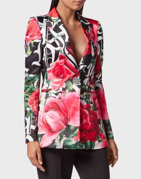 Двубортный пиджак Dark Romance Philipp Plein, цвет Black / Rose