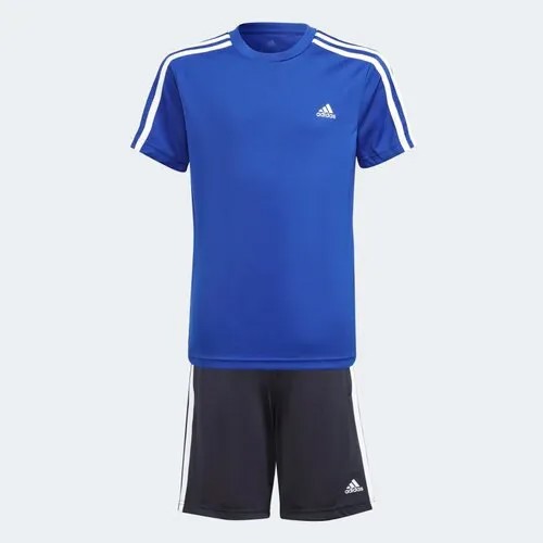 Костюм adidas, размер 104, синий, белый