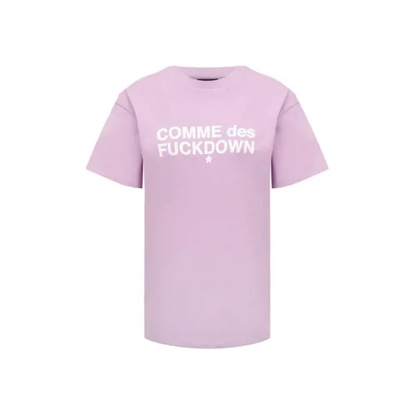Хлопковая футболка Comme des Fuckdown