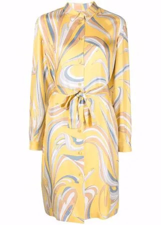 Emilio Pucci платье-рубашка с графичным принтом