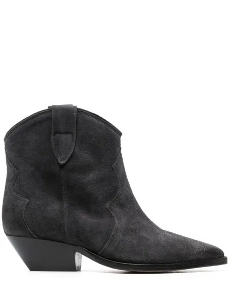 ISABEL MARANT ботильоны на скульптурном каблуке, серый