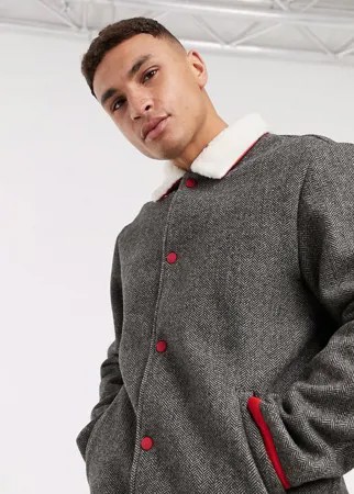 Пальто из шотландской шерсти Tommy Hilfiger Collections-Серый