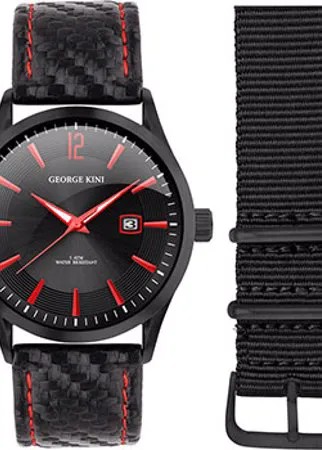 Fashion наручные  мужские часы George Kini GK.41.1.1B.2RD.6.2.0. Коллекция Gents Collection