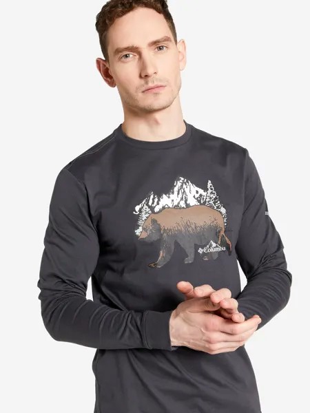 Лонгслив мужской Columbia Blue Reef LS Graphic Tee, Черный