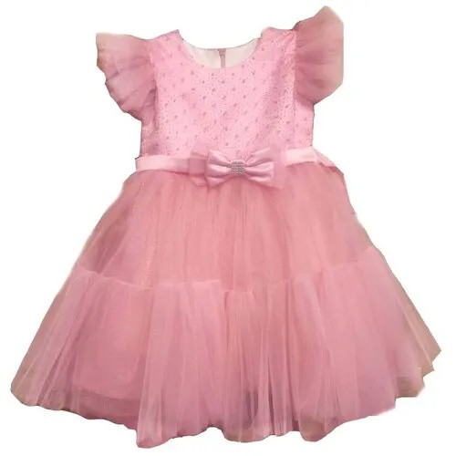 Платье ТЕХНОТКАНЬ, размер 26, розовый