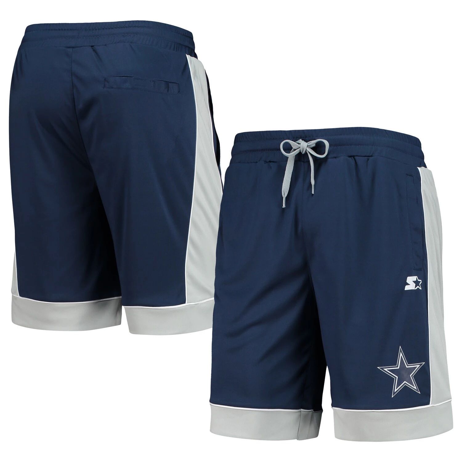 Мужские спортивные шорты от Carl Banks Темно-синие/серые модные шорты, любимые фанатами Dallas Cowboys G-III
