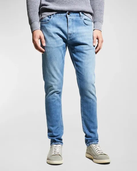 Мужские джинсы Barchetta Light Wash Isaia, цвет Medium Blue