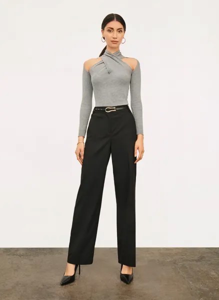 Брюки прямые в полоску Donna Karan