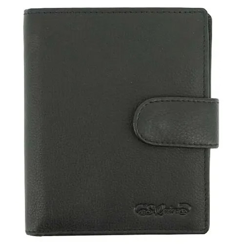 Портмоне S.Quire 4900-BK Soft, натуральная кожа черный