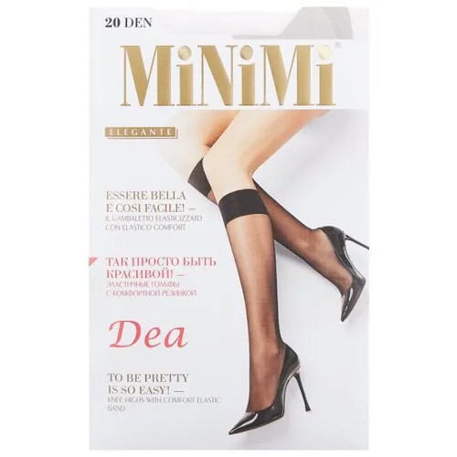 Капроновые гольфы Dea 20 den 2 пары MiNiMi, 0 (one size), bianco