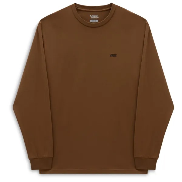 Лонгслив Vans Left Chest Hit L/S, цвет Coffee Liquer/Black