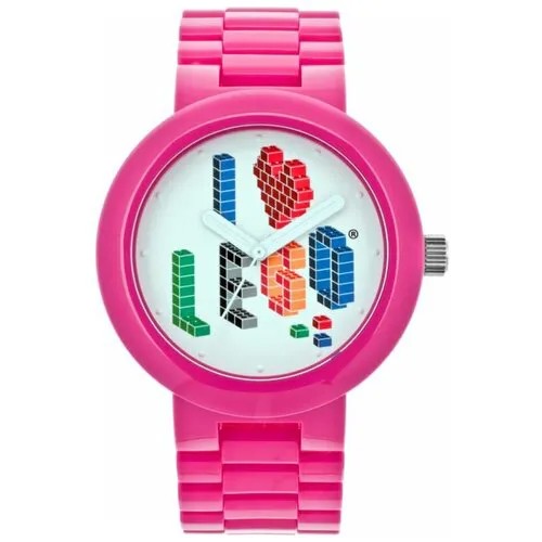 Наручные часы LEGO Часы наручные аналоговые LEGO I LOVE LEGO ADULT WATCH PINK 9007620, розовый