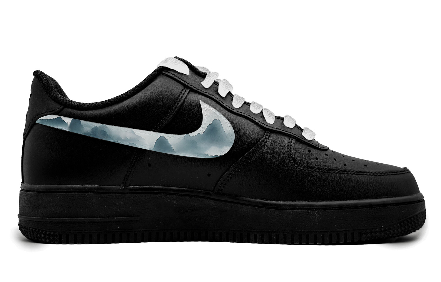 Кроссовки Nike Air Force 1 Skateboarding Shoes Unisex Low-top Blue, синий/белый