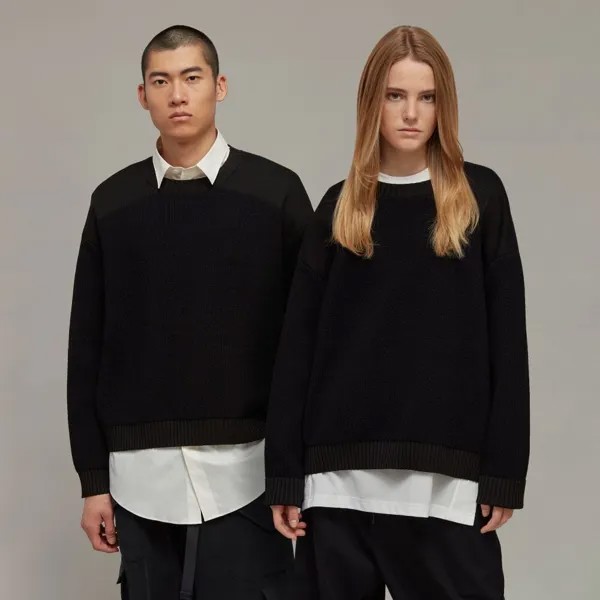 Толстовка Adidas Y-3 UTILITY CREW SWEATER, черный