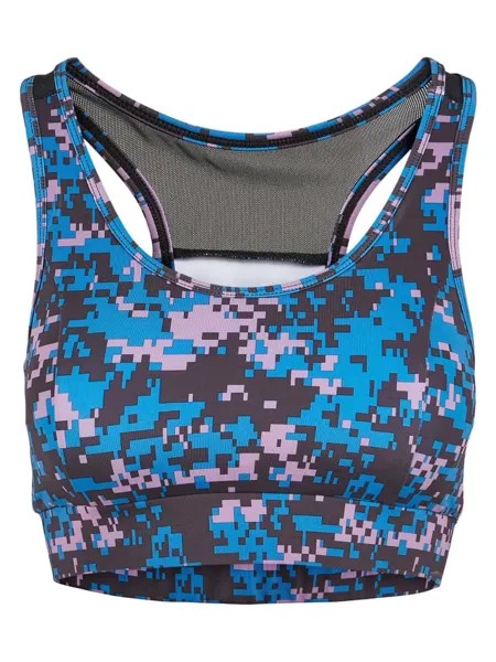 Спортивный бюстгальтер Urban Classics, цвет digital duskviolet camo