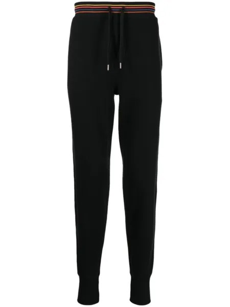 Paul Smith спортивные брюки с полосками, черный