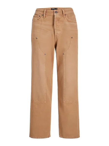 Широкие джинсы JACK & JONES Alex Carpenter, светло-коричневый