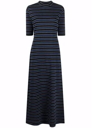 Sunnei stripe-print cotton-blend knitted dress