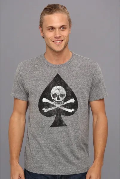 Футболка Tailgate Clothing Co. Cross Bone Spade Tee, цвет Grey Heather