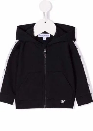 Emporio Armani Kids спортивная куртка на молнии с капюшоном