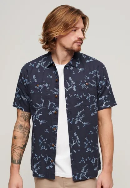 Рубашка SHORT SLEEVE Superdry, цвет indigo floral