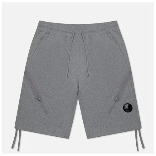 Мужские шорты C.P. Company Diagonal Raised Fleece Zipped Pocket серый, Размер XL