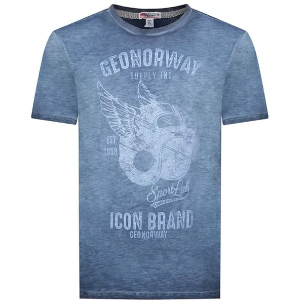 Мужская футболка с коротким рукавом sy1360hgn Geographical Norway, синий