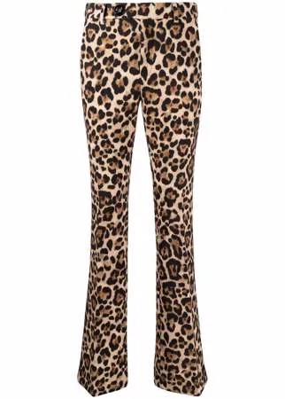 Blumarine брюки с завышенной талией и леопардовым принтом