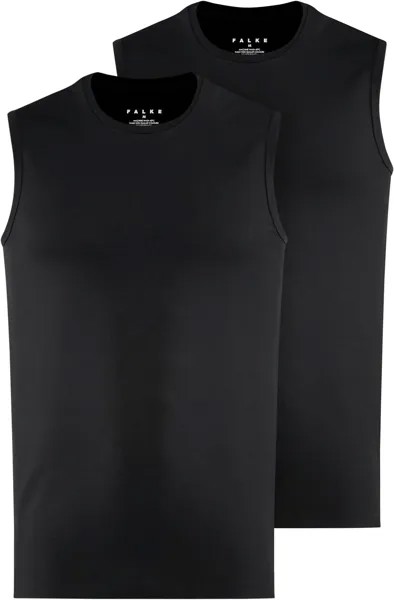 Топ Daily Comfort Crew Neck Muscle Shirt 2-Pack Falke, цвет Black (Black 3000)