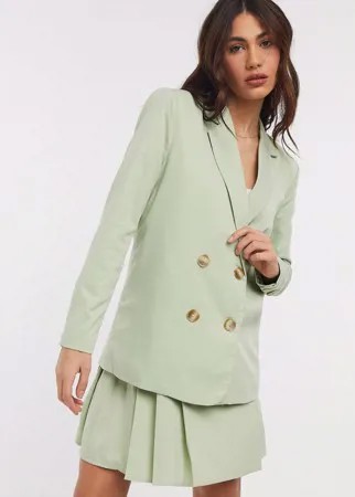 Пиджак от комплекта в винтажном стиле Fashion Union-Зеленый цвет