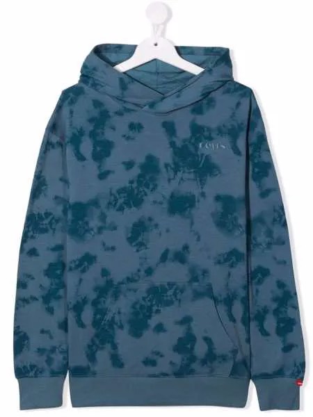 Levi's Kids худи с принтом тай-дай и вышитым логотипом