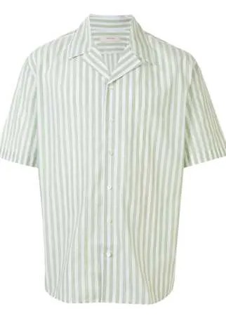 Cerruti 1881 полосатая рубашка с короткими рукавами