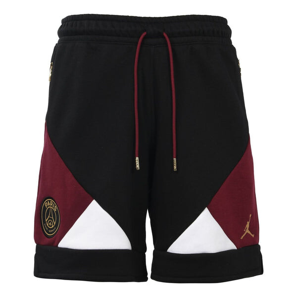 Шорты paris saint germain colorblock casual sports шорты Air Jordan, черный