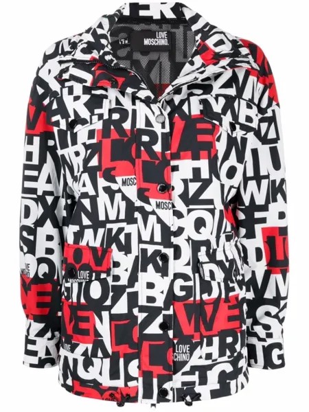 Love Moschino куртка с принтом, черный