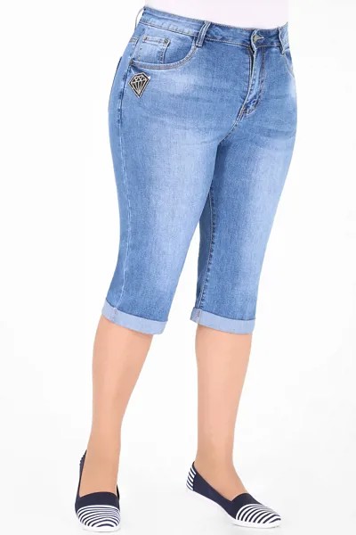 Бриджи женские AlmondShop М-12 1129.С1 синие 58 RU